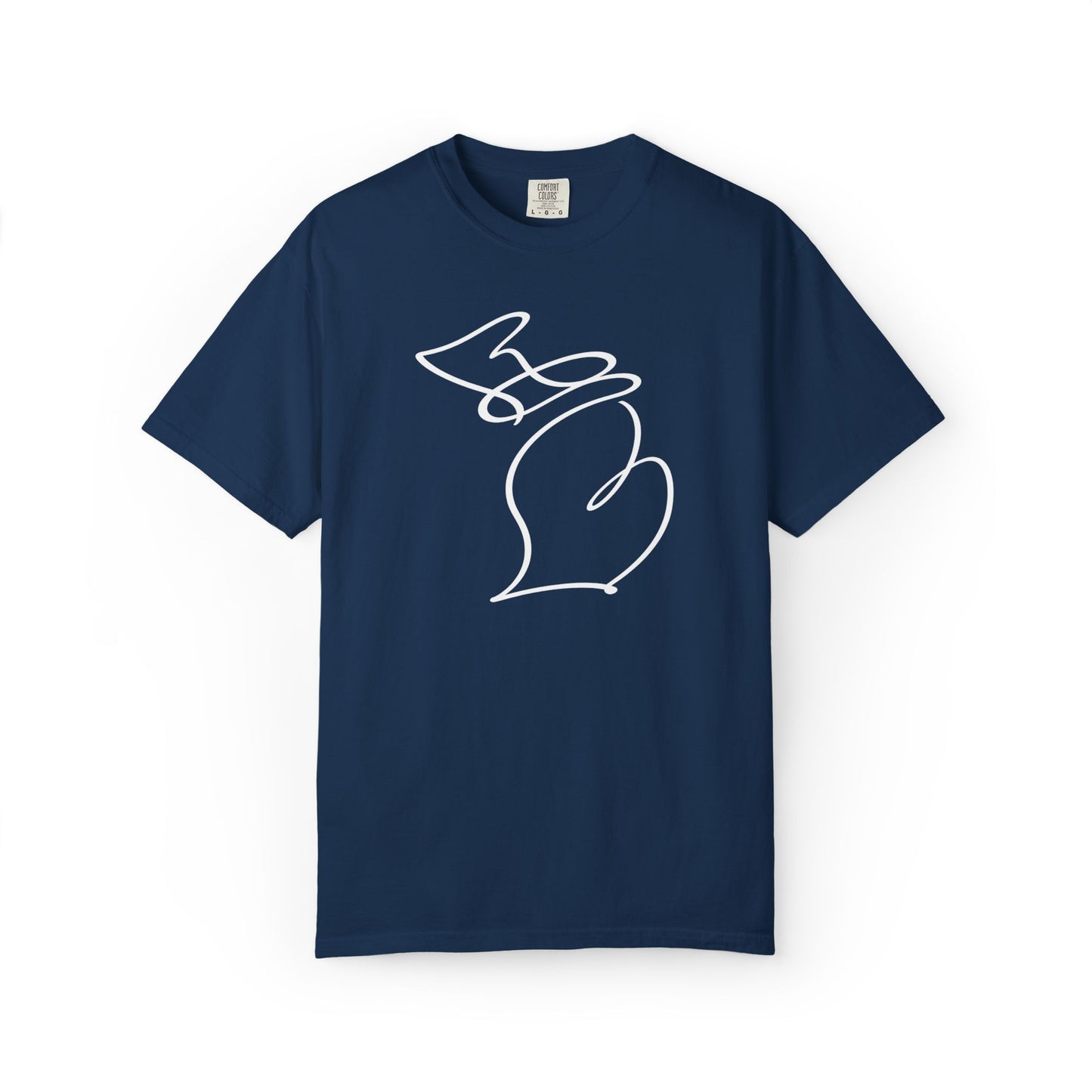 Michigan One Line T-Shirt - Heavyweight Comfort Colors