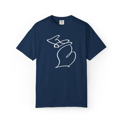 Michigan One Line T-Shirt - Heavyweight Comfort Colors