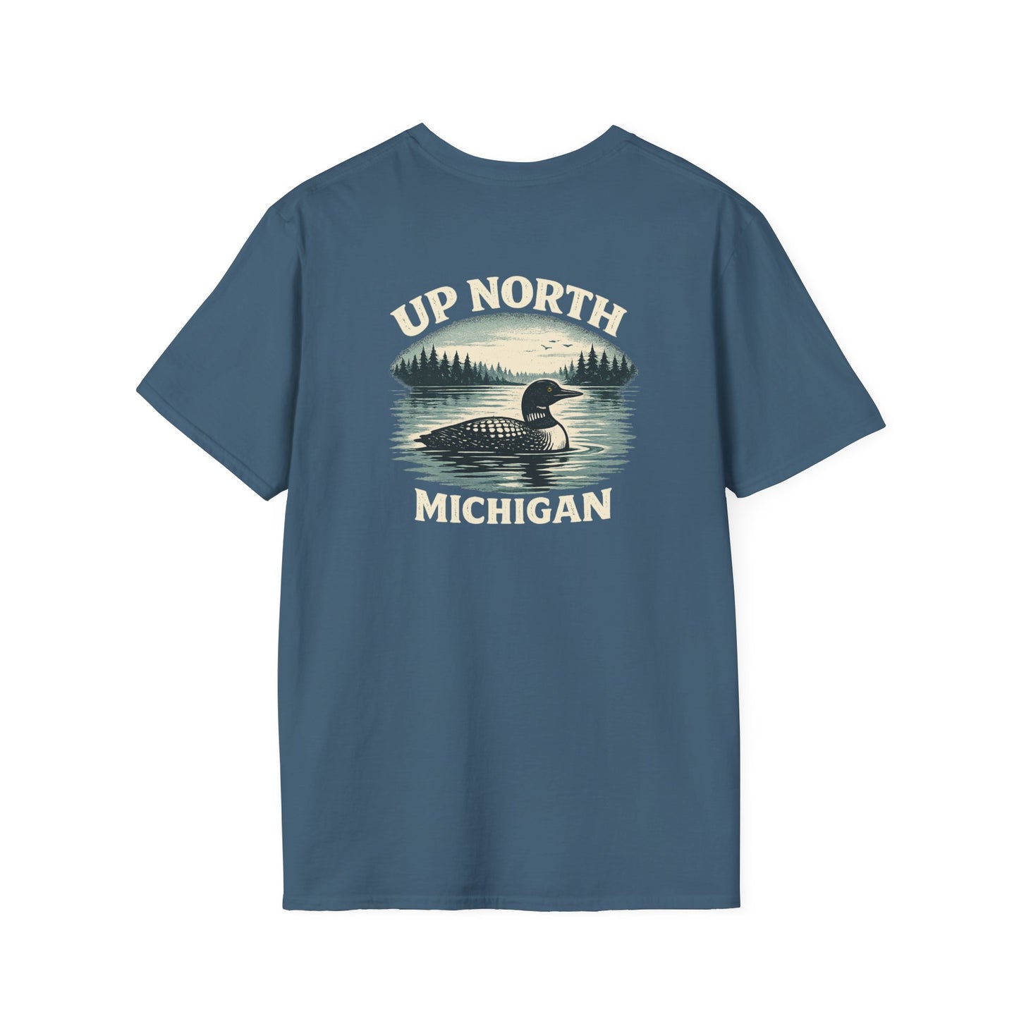 Loon Up North Michigan T-Shirt - Back Print