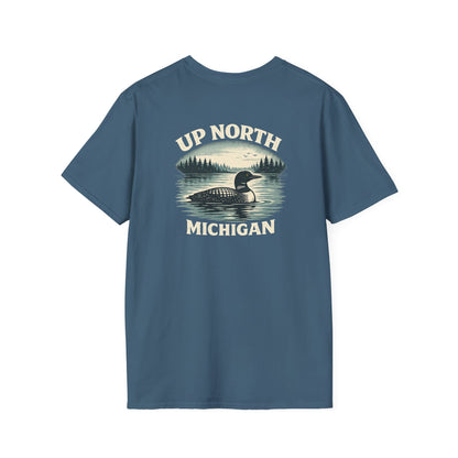 Loon Up North Michigan T-Shirt - Back Print