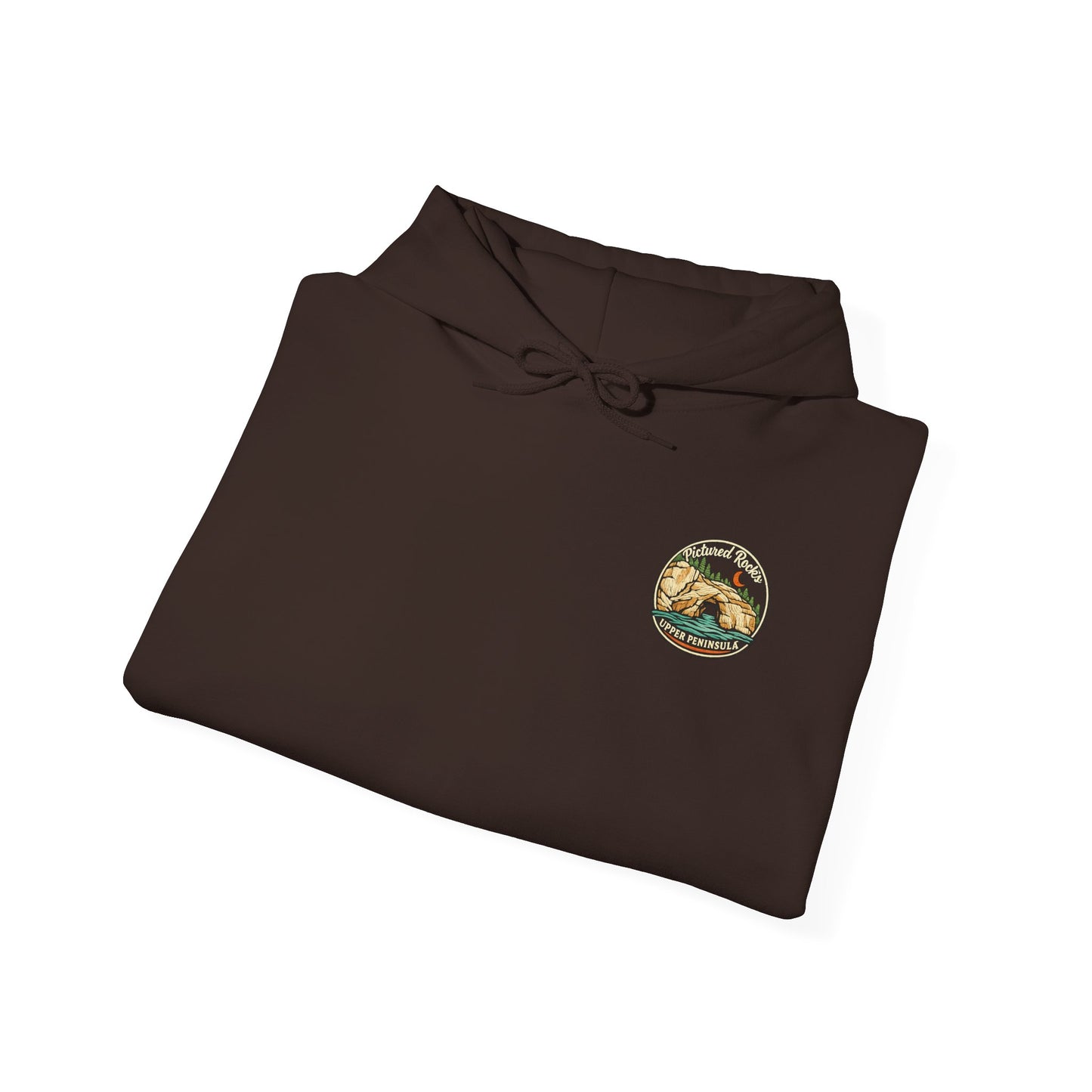 Pictured Rocks Lover's Leap Hoodie - Back Print
