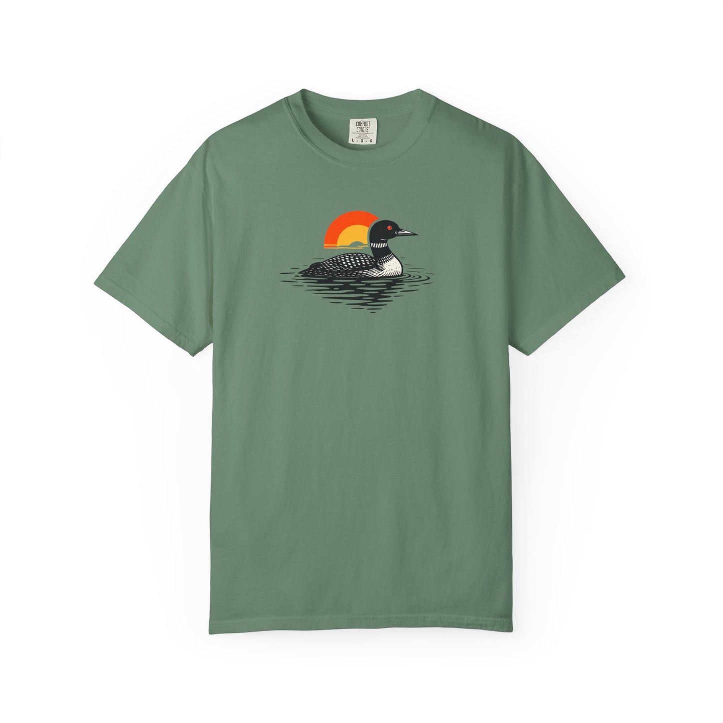 Loon at Sunset T-Shirt - Heavyweight Comfort Colors