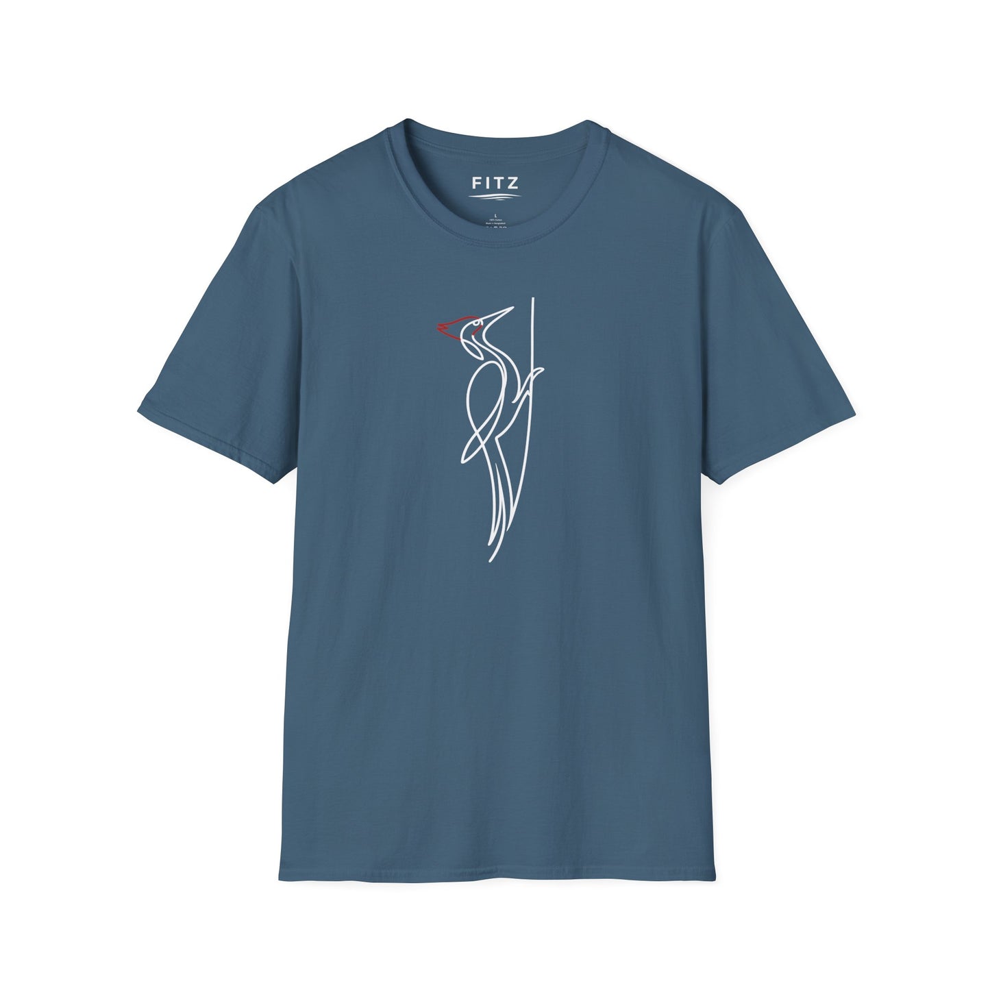 Pileated Woodpecker One Line T-Shirt