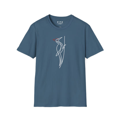 Pileated Woodpecker One Line T-Shirt