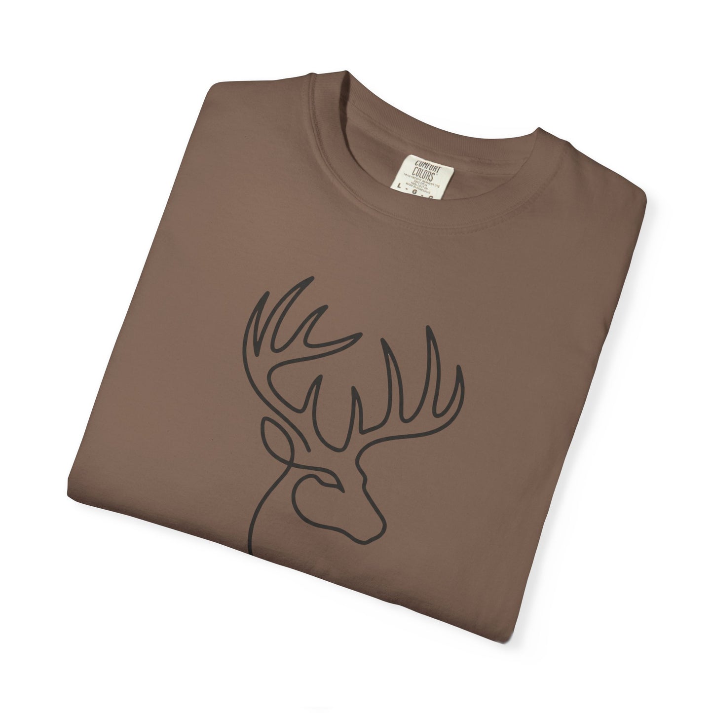 White-tailed One Line T-Shirt - Heavyweight Comfort Colors
