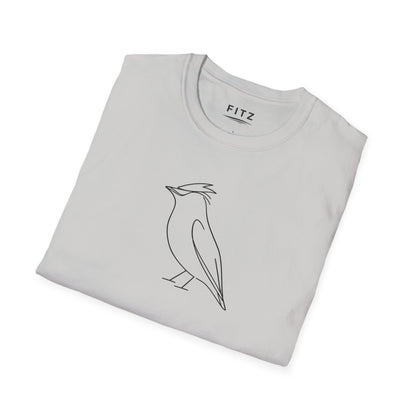 Cedar Waxwing Line T-Shirt