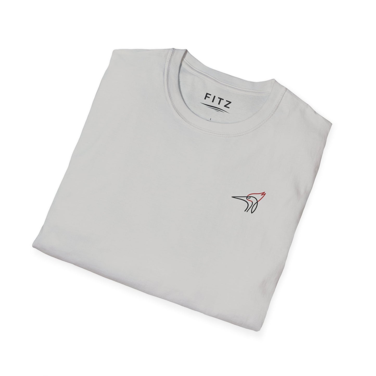 Pileated Woodpecker One Line T-Shirt - Back Print
