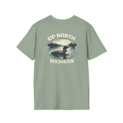 Loon Up North Michigan T-Shirt - Back Print