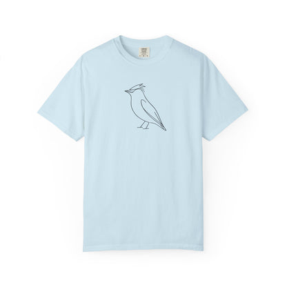Cedar Waxwing Line T-Shirt - Heavyweight Comfort Colors