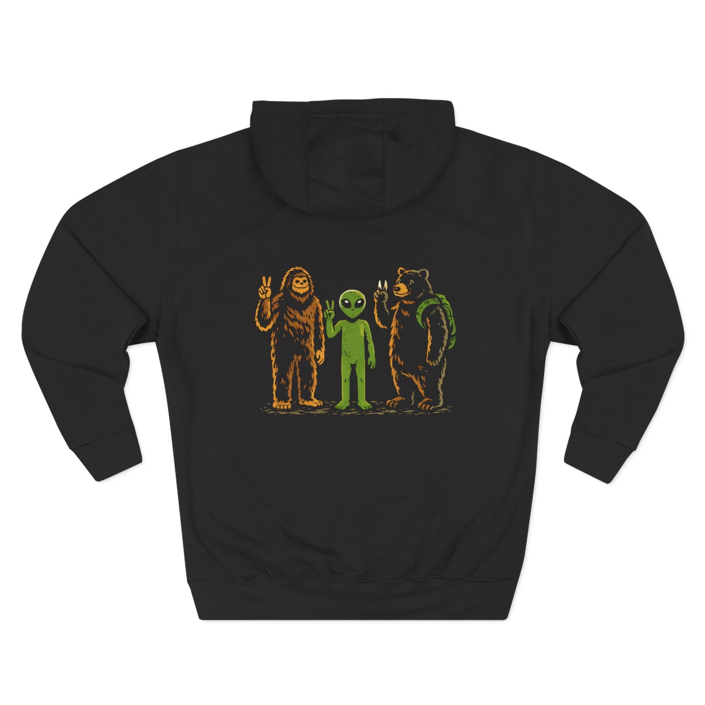 We Come In Peace Hoodie Backprint