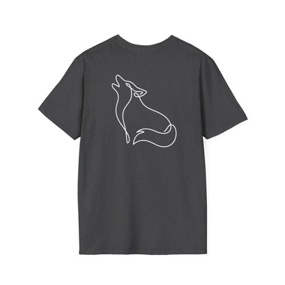 Wolf One Line T-Shirt - Back Print
