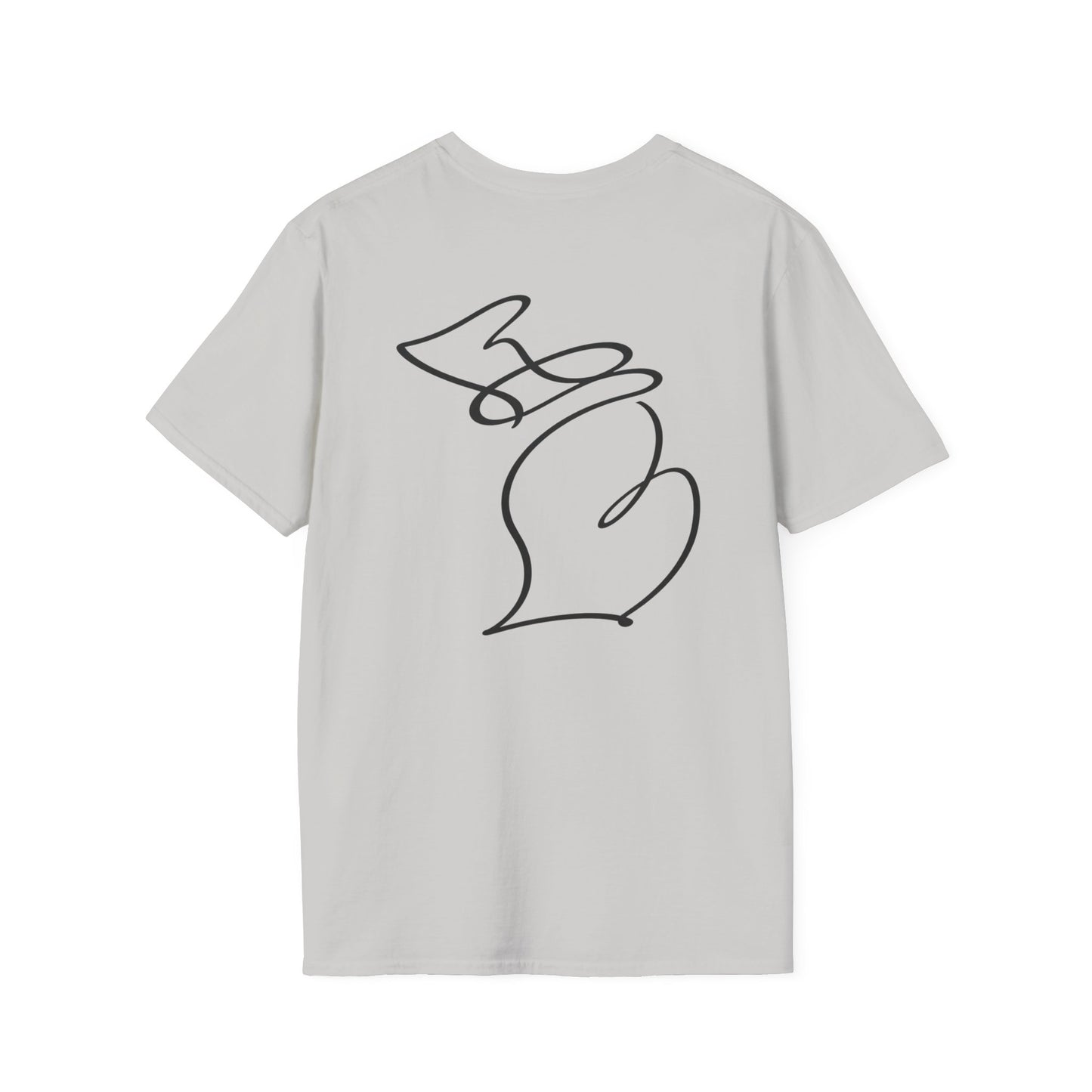 Michigan One Line T-Shirt - Back Print