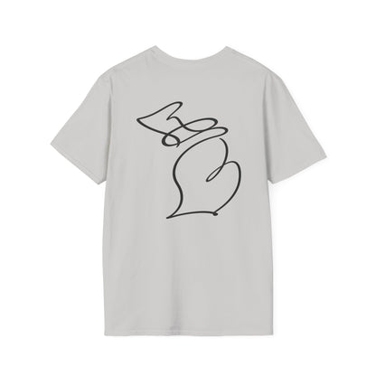 Michigan One Line T-Shirt - Back Print