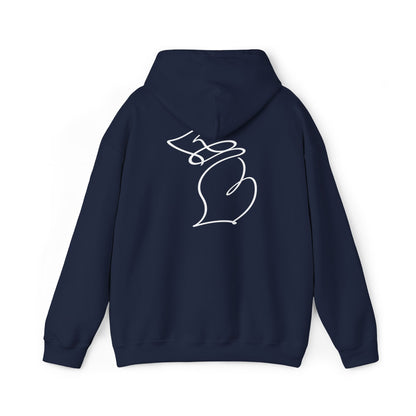 Michigan One Line Hoodie - Back Print