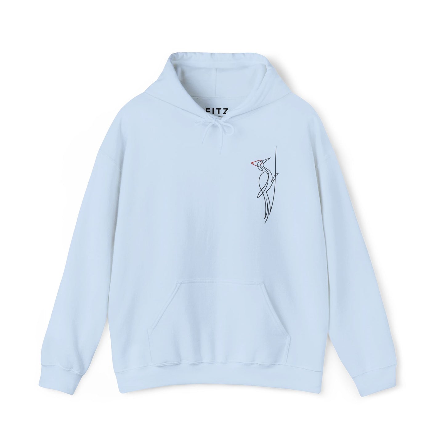 Pileated Woodpecker One Line Hoodie