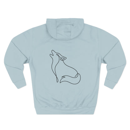 Wolf One Line Hoodie Backprint