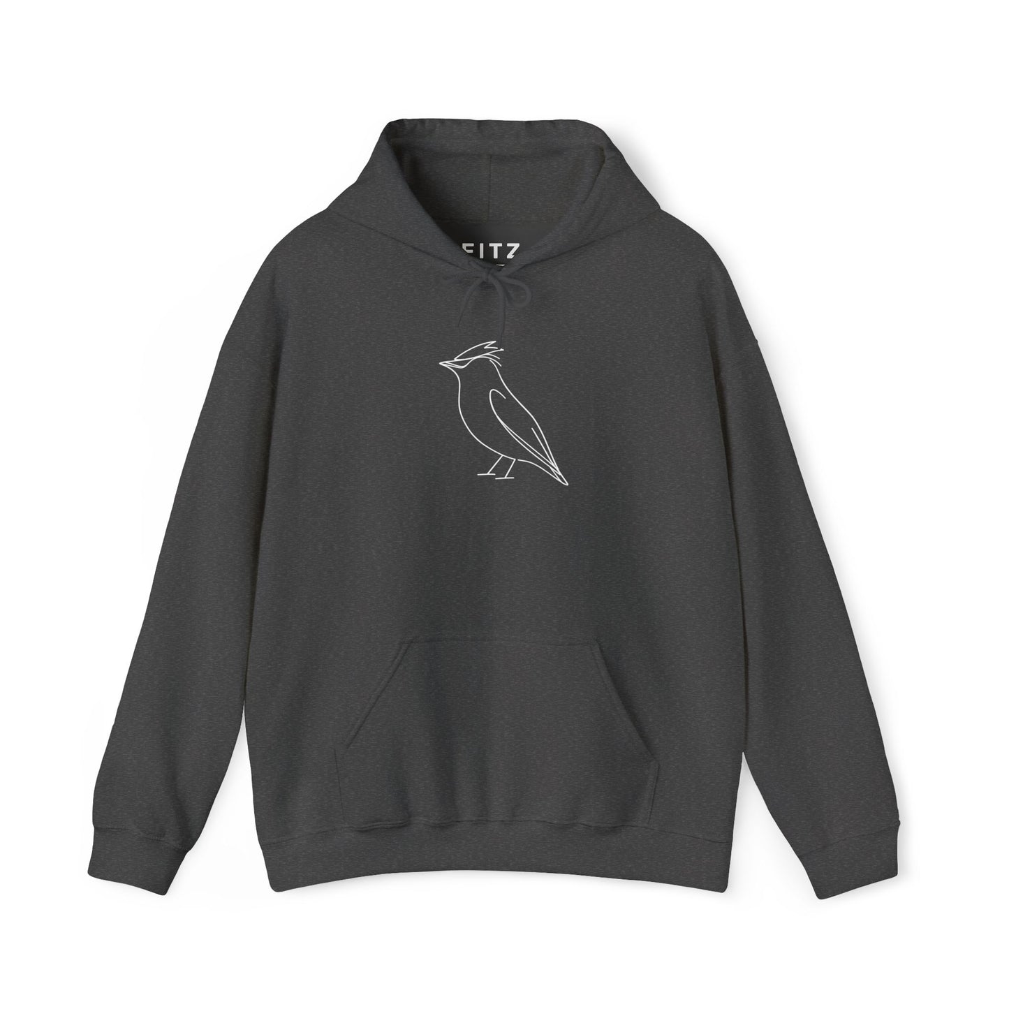 Cedar Waxwing Line Hoodie