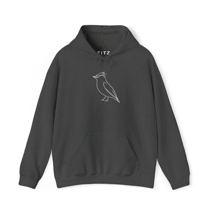 Cedar Waxwing Line Hoodie