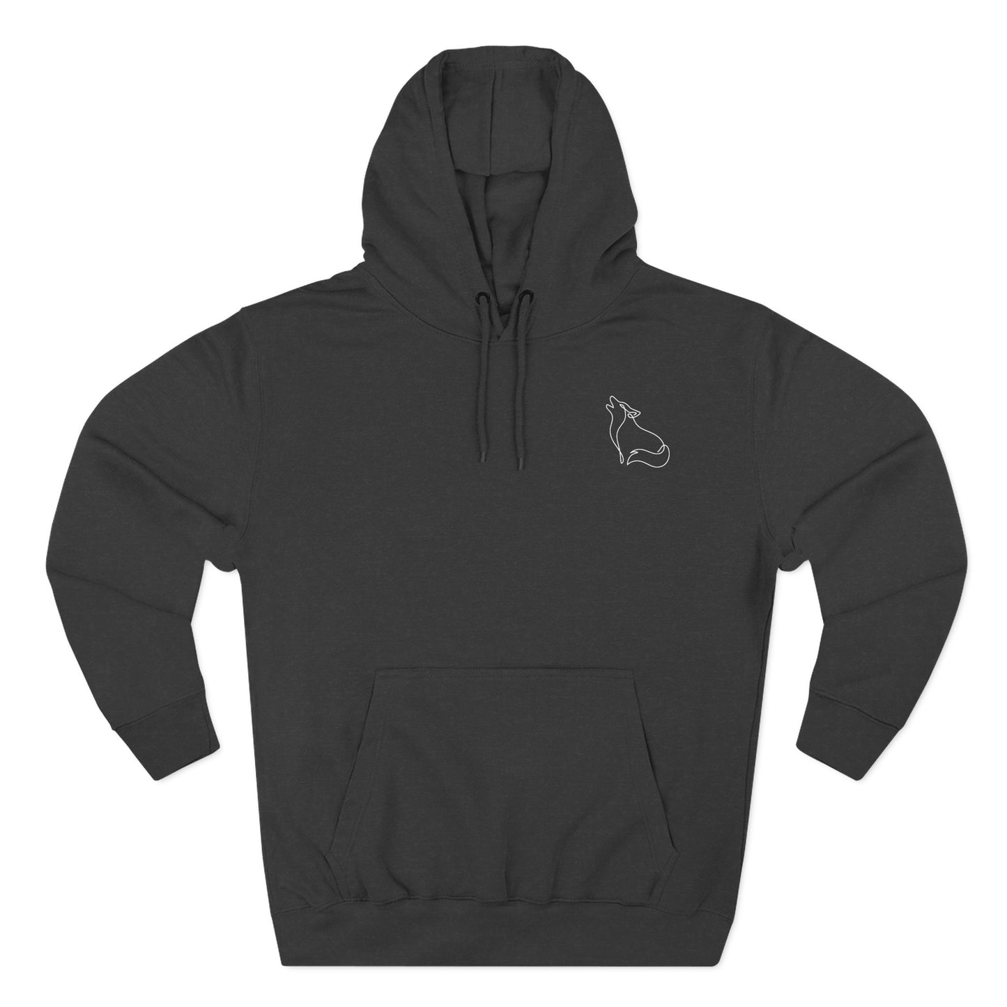 Wolf One Line Hoodie Backprint