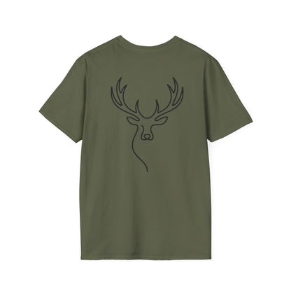 Elk One Line T-Shirt - Back Print
