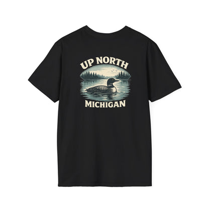 Loon Up North Michigan T-Shirt - Back Print