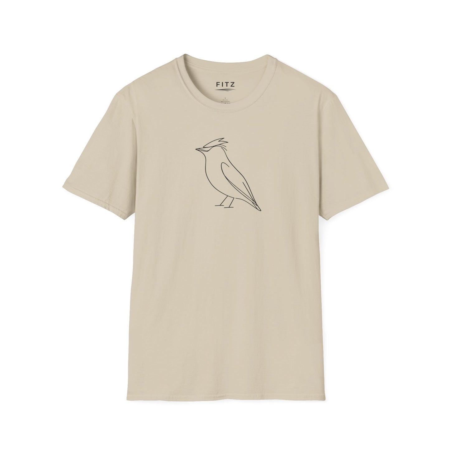 Cedar Waxwing Line T-Shirt