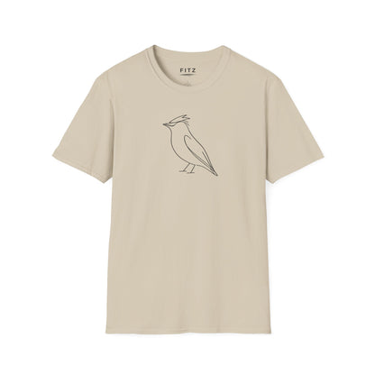 Cedar Waxwing Line T-Shirt