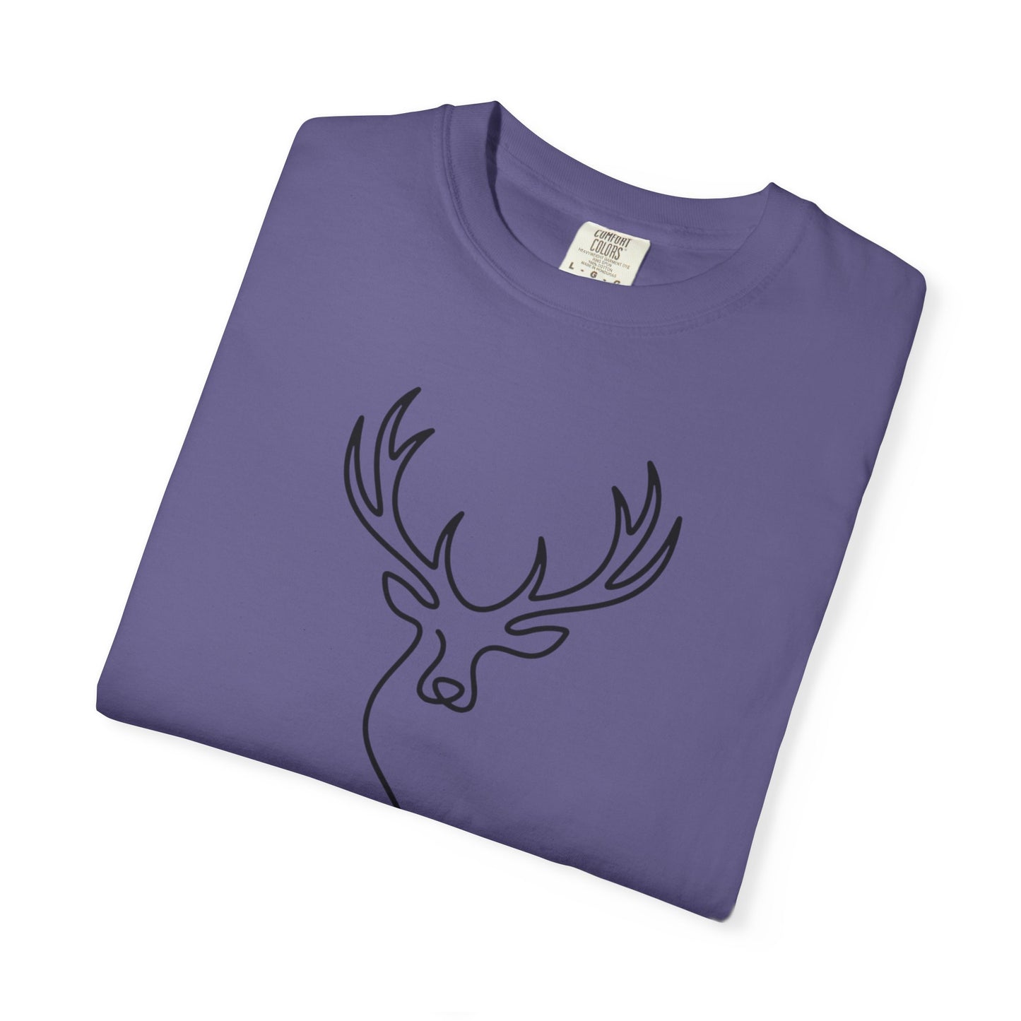 Elk One Line T-Shirt - Heavyweight Comfort Colors
