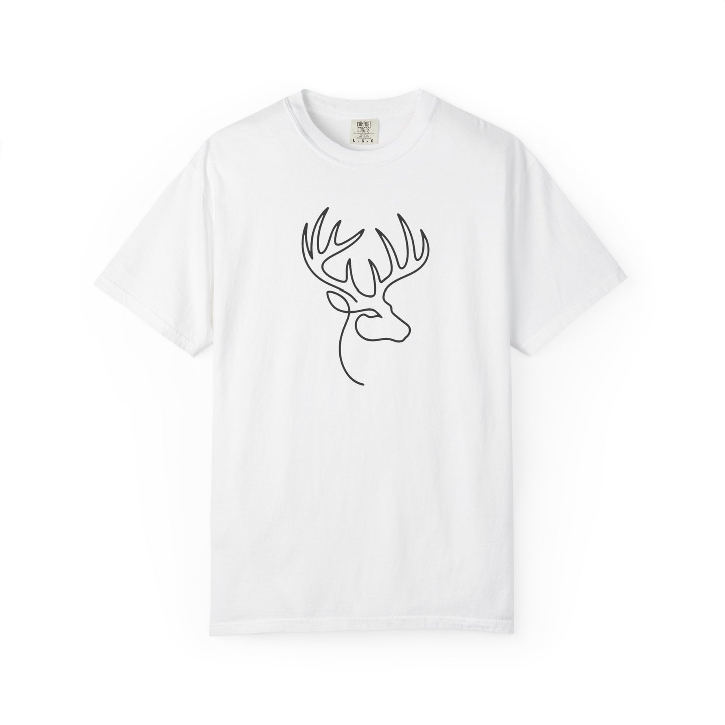 White-tailed One Line T-Shirt - Heavyweight Comfort Colors