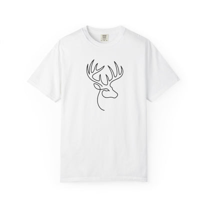 White-tailed One Line T-Shirt - Heavyweight Comfort Colors