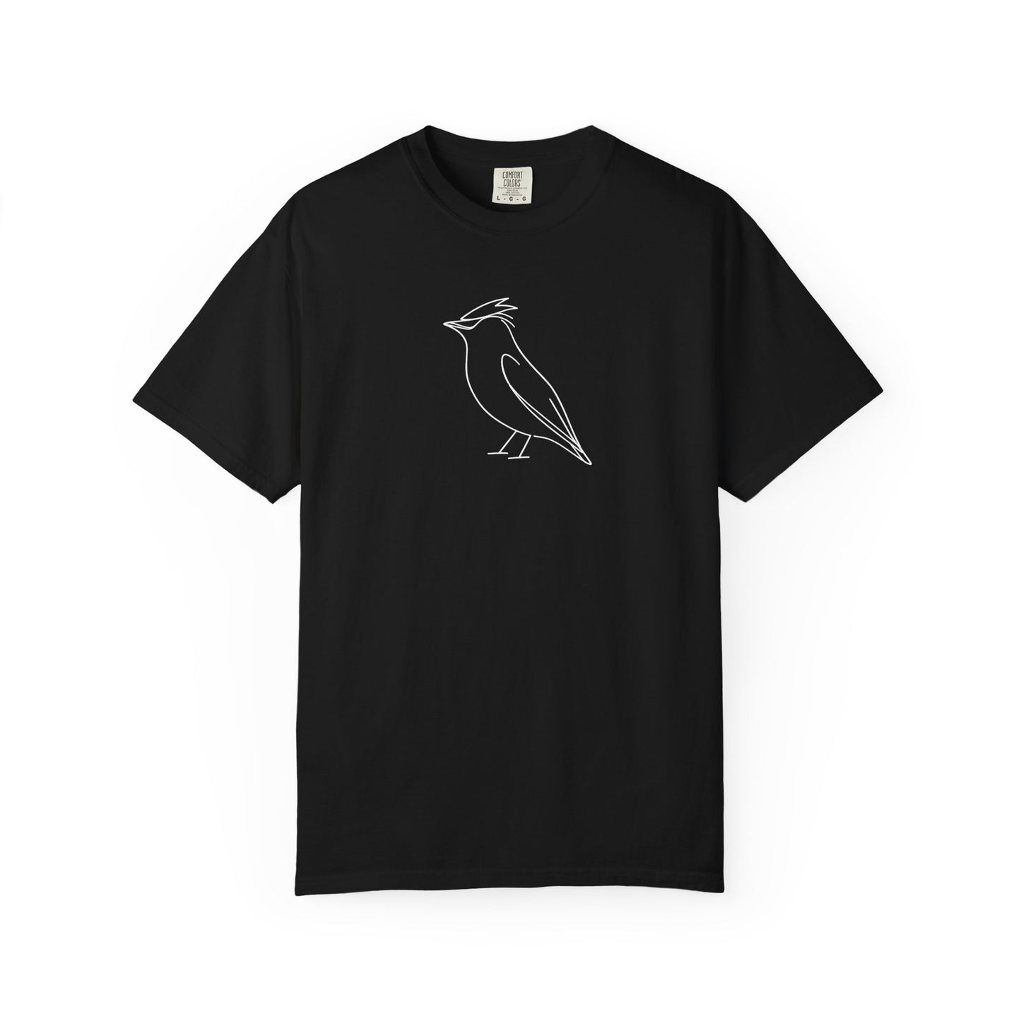 Cedar Waxwing Line T-Shirt - Heavyweight Comfort Colors