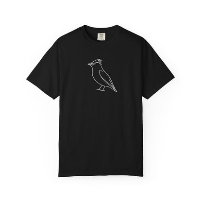 Cedar Waxwing Line T-Shirt - Heavyweight Comfort Colors