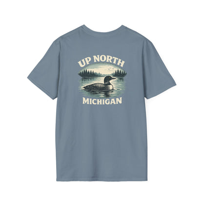 Loon Up North Michigan T-Shirt - Back Print