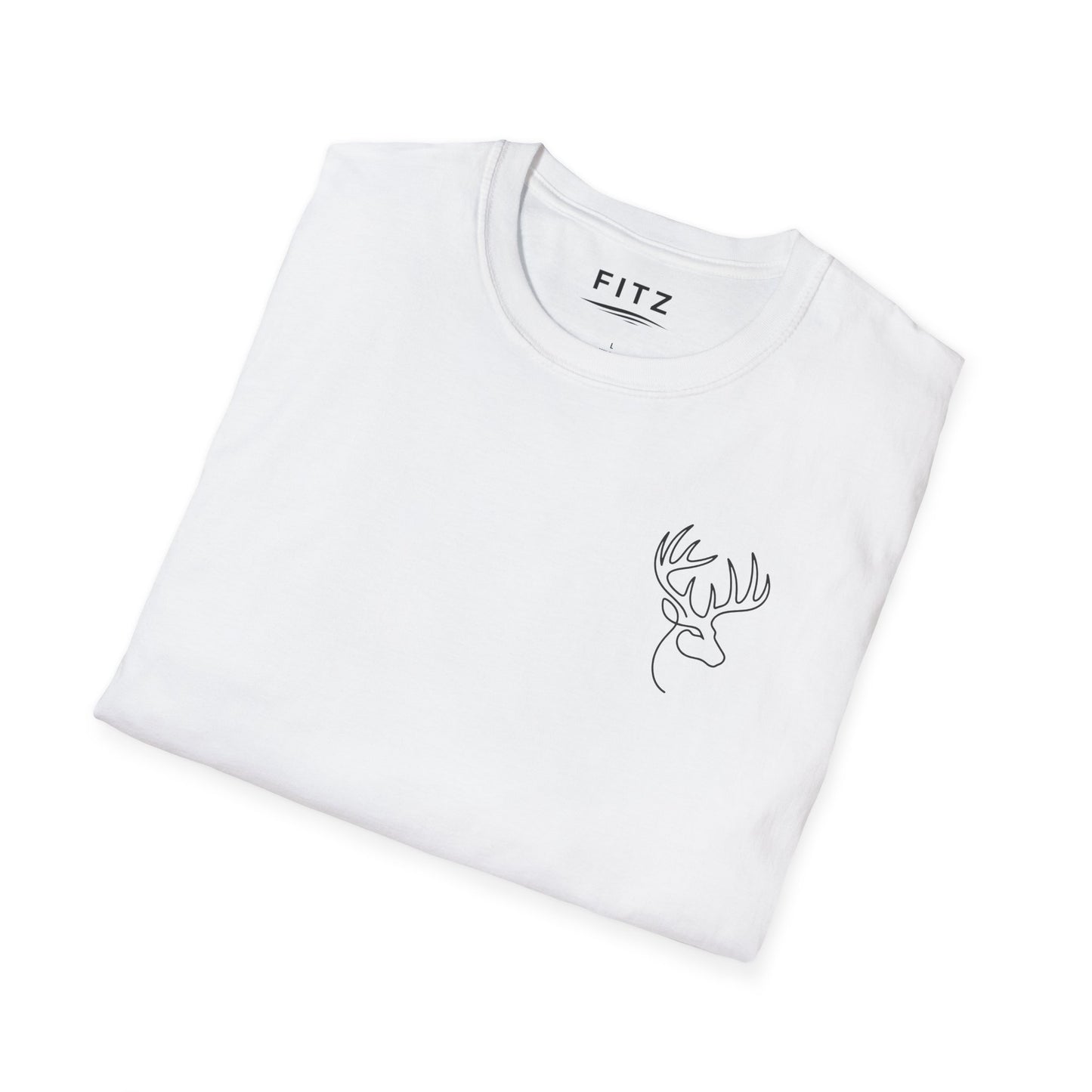 White-tailed One Line T-Shirt - Back Print