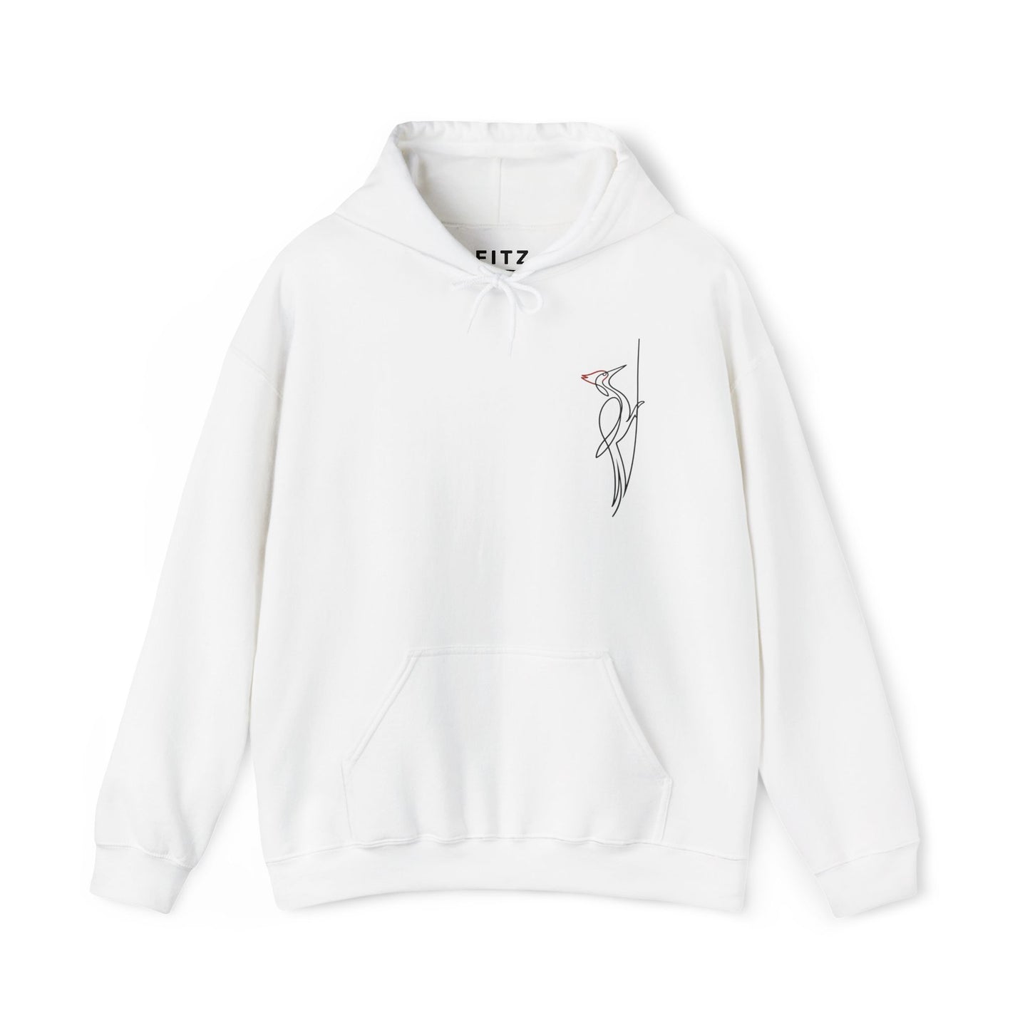 Pileated Woodpecker One Line Hoodie