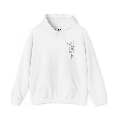 Pileated Woodpecker One Line Hoodie
