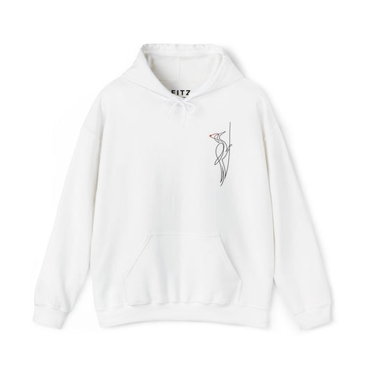 Pileated Woodpecker One Line Hoodie