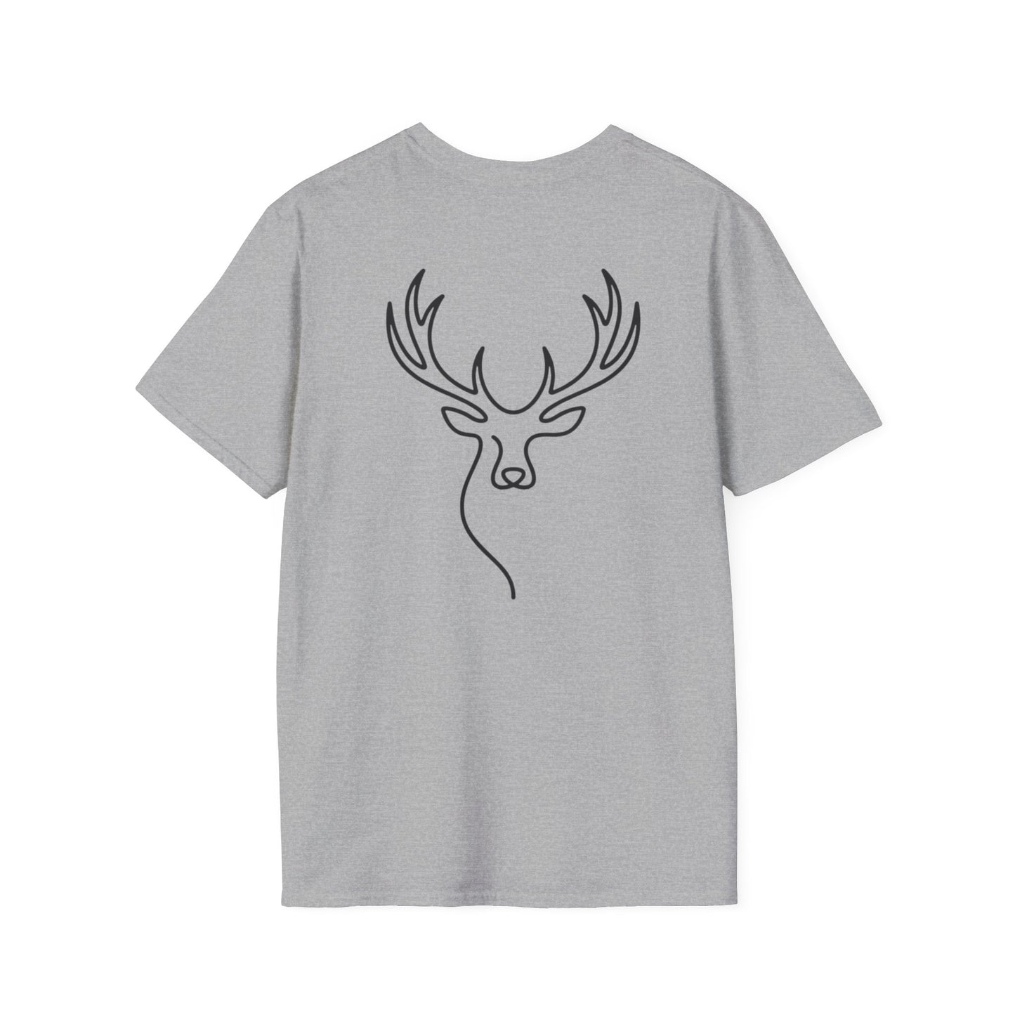 Elk One Line T-Shirt - Back Print