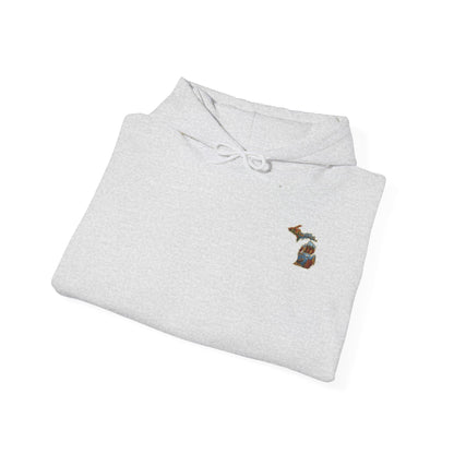 Michigan Scenic Patch Print Hoodie - Back Print