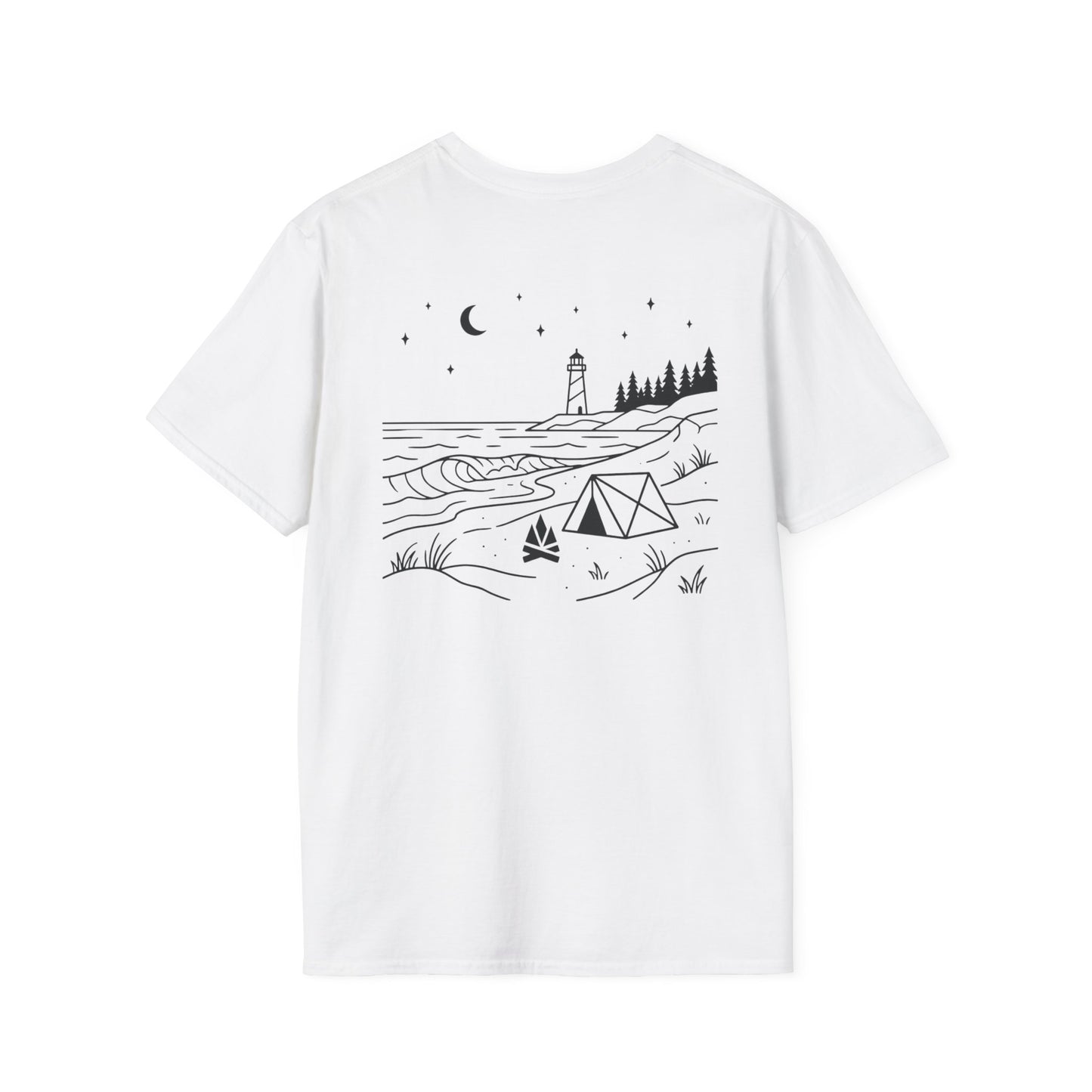 Beach Camping T-Shirt - Back Print