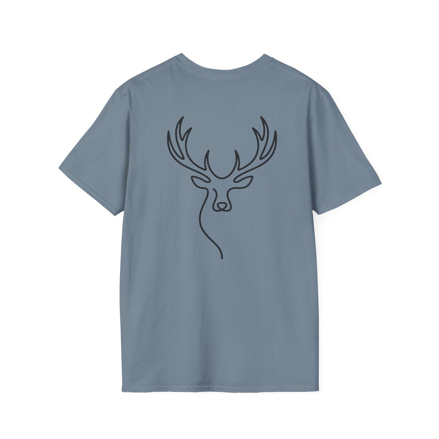 Elk One Line T-Shirt - Back Print