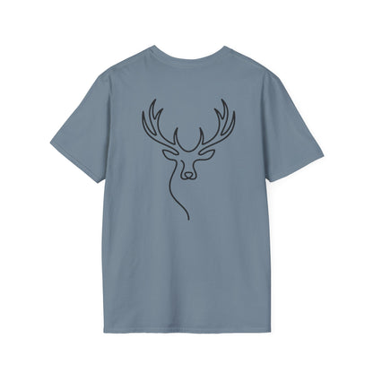 Elk One Line T-Shirt - Back Print