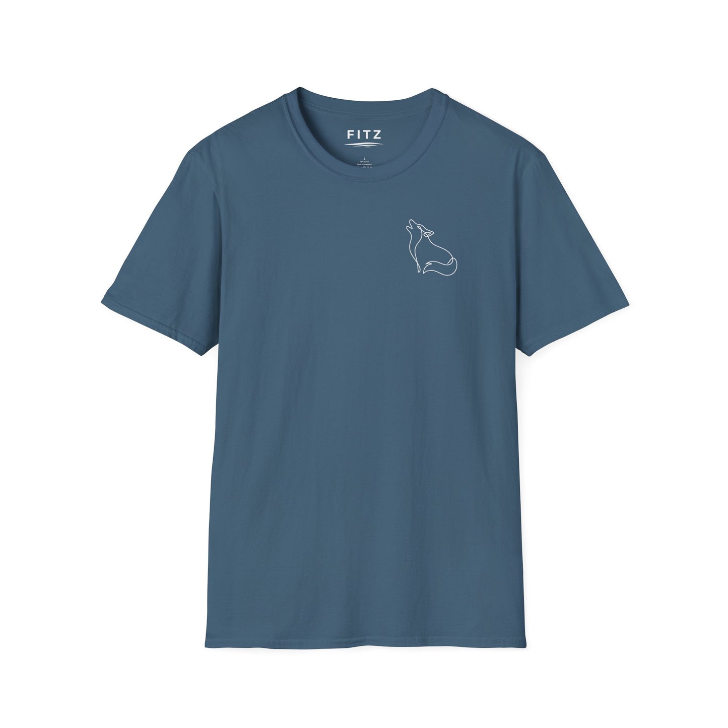 Wolf One Line T-Shirt - Back Print