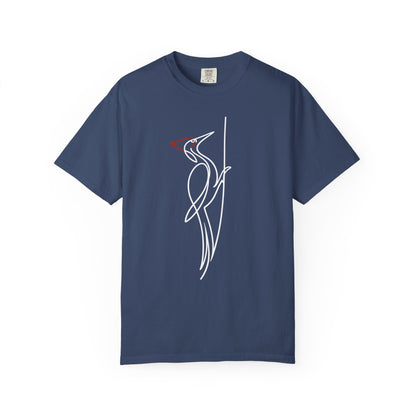 Pileated Woodpecker One Line T-Shirt - Heavyweight Comfort Colors