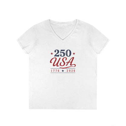 250 USA V-Neck T-Shirt