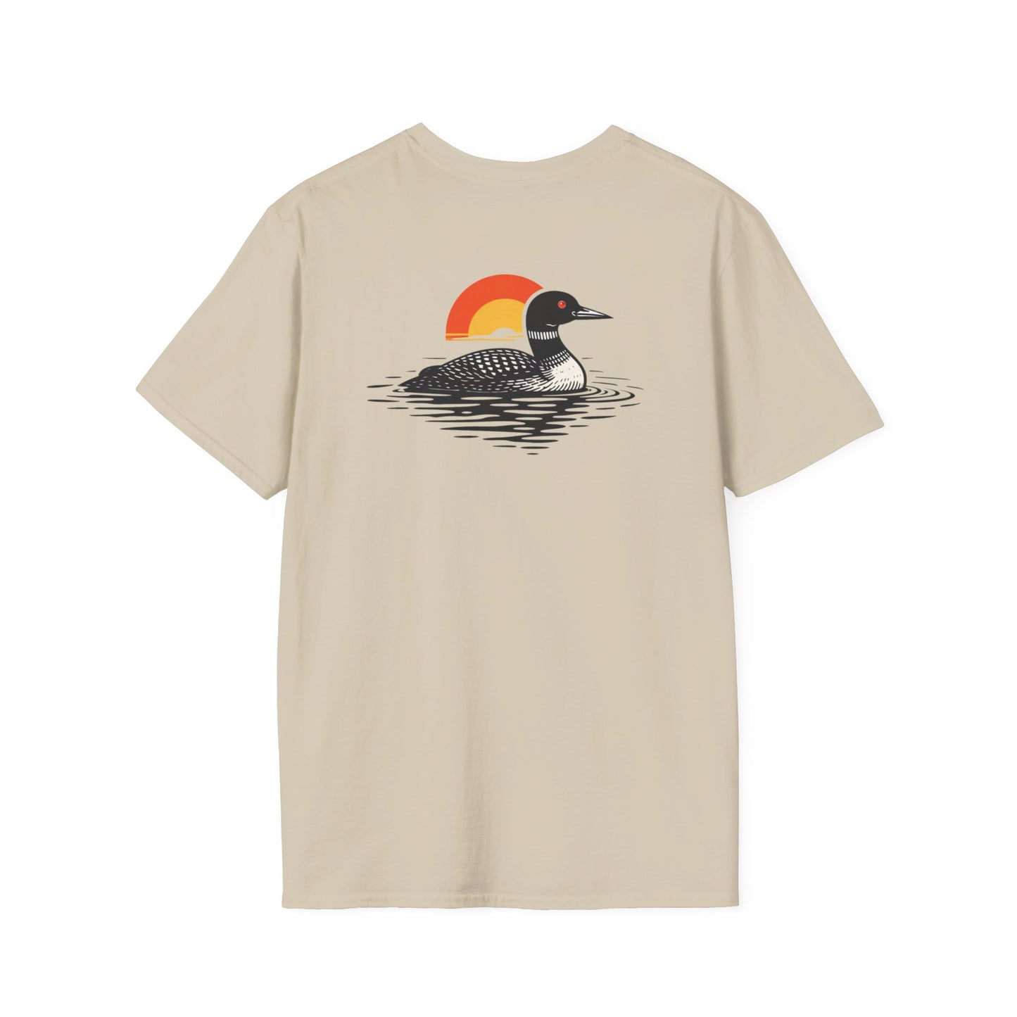 Loon at Sunset T-Shirt - Back Print
