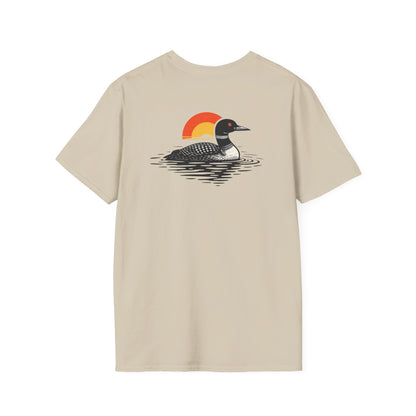 Loon at Sunset T-Shirt - Back Print