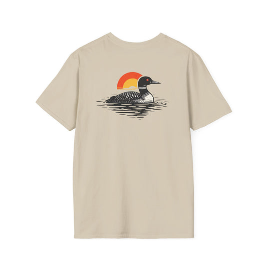 Loon at Sunset T-Shirt - Back Print