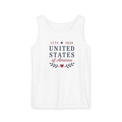 United States of America Tank Top - Heavyweight Comfort Colors