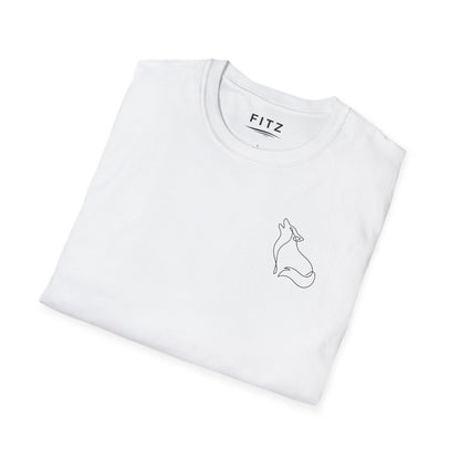 Wolf One Line T-Shirt - Back Print